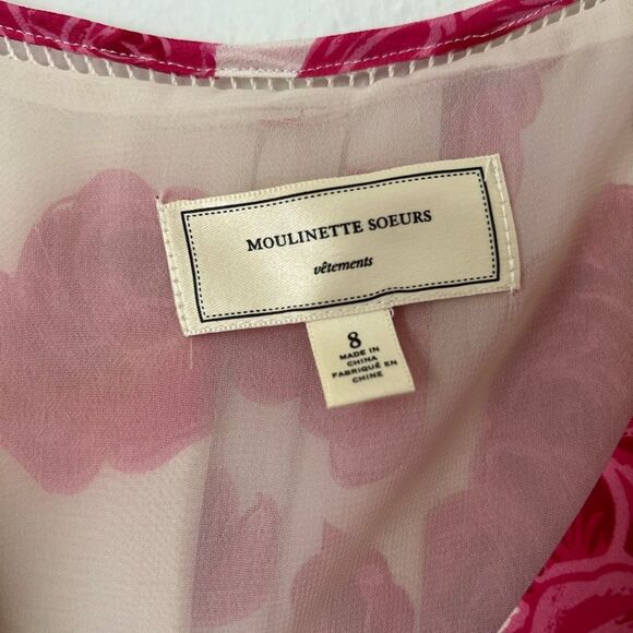 Anthropologie Moulinette Soeurs Atypical Situation Dress 100% Silk - Picture 8 of 8